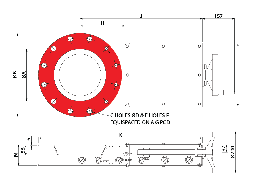 Slide Valve - Leadscrew - Circular GA-01
